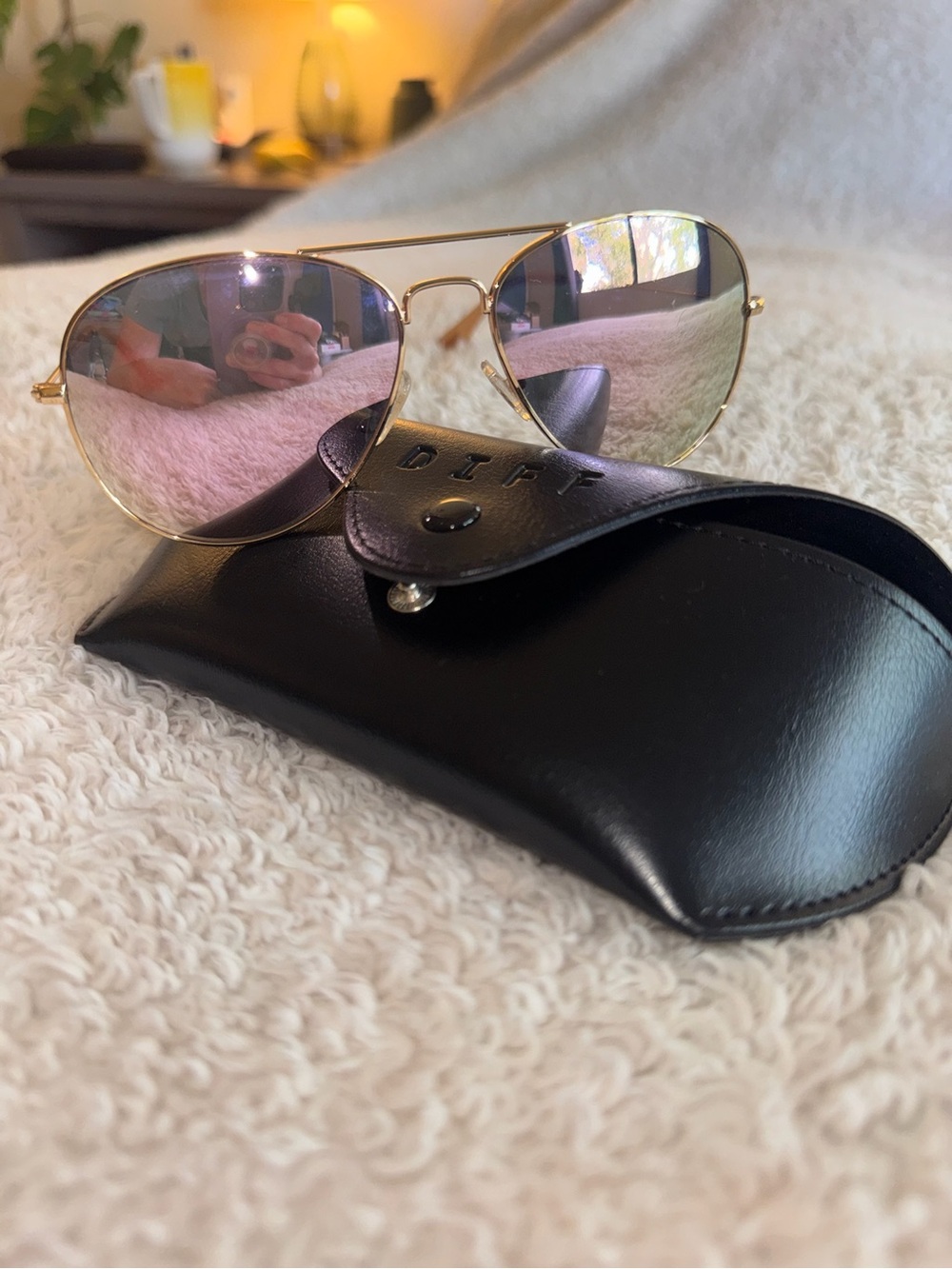 DIFF Eyewear Dash Aviator Sunglasses
